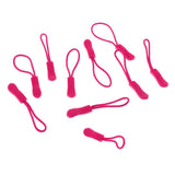Maxbell 10Pcs Plastic Zipper Pull Cord Zip Puller Slider for Clothes Bags Rose Red - Aladdin Shoppers