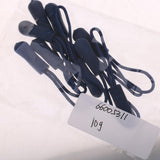 Maxbell 10Pcs Plastic Zipper Pull Cord Zip Puller Slider for Clothes Bags Dark Blue - Aladdin Shoppers