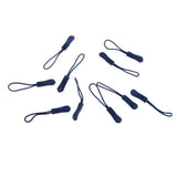 Maxbell 10Pcs Plastic Zipper Pull Cord Zip Puller Slider for Clothes Bags Dark Blue - Aladdin Shoppers