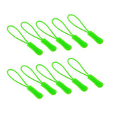 Maxbell 10Pcs Plastic Zipper Pull Cord Zip Puller Slider for Clothes Bags Green - Aladdin Shoppers