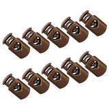 Maxbell 2x10 Pieces Plastic Barrel Shock Cord Rope Toggle End Lock Stopper Repalcement