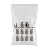Maxbell 4x10 Pieces Plastic Barrel Shock Cord Rope Toggle End Lock Stopper Repalcement