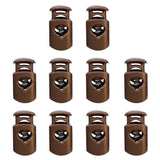 Maxbell 2x10 Pieces Plastic Barrel Shock Cord Rope Toggle End Lock Stopper Repalcement