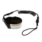 Maxbell Surfboard Longboard Leash 5' Coiled Stand-Up Paddle Board Leash SUP - Black