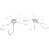 Maxbell 200 Piece 16cm Heavy Duty Ball Bungee Cord Tie down Cord Canopy Straps white