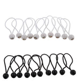 Maxbell 200 Piece 16cm Heavy Duty Ball Bungee Cord Tie down Cord Canopy Straps white