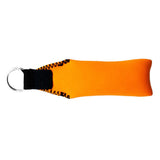 Maxbell 2pcs Rectangle Neoprene Floating Keyring for Boating Sailing Rose Red&Orange