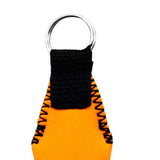 Maxbell 2pcs Rectangle Neoprene Floating Keyring for Boating Sailing Rose Red&Orange