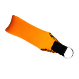Maxbell 2pcs Rectangle Neoprene Floating Keyring for Boating Sailing Rose Red&Orange