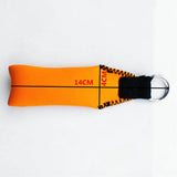 Maxbell 2pcs Rectangle Neoprene Floating Keyring for Boating Sailing Rose Red&Orange