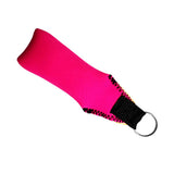 Maxbell 2pcs Rectangle Neoprene Floating Keyring for Boating Sailing Rose Red&Orange