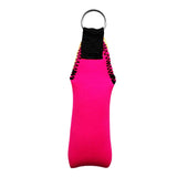 Maxbell 2pcs Rectangle Neoprene Floating Keyring for Boating Sailing Rose Red&Orange