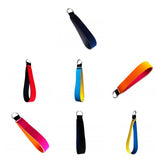 Maxbell Neoprene Wristlet Keychain Wrist Strap Band Key Holder Split Ring Red+Blue