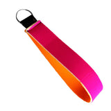 Maxbell Neoprene Wristlet Keychain Wrist Strap Band Key Holder Split Ring Red+Blue