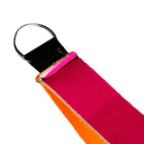 Maxbell Neoprene Wristlet Keychain Wrist Strap Band Key Holder Split Ring Red+Blue