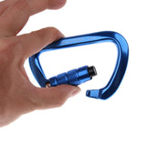 Maxbell Maxbell 28KN Aluminum Rock Climbing Hiking Auto Locking Carabiner blue