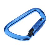 Maxbell Maxbell 28KN Aluminum Rock Climbing Hiking Auto Locking Carabiner blue