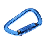 Maxbell Maxbell 28KN Aluminum Rock Climbing Hiking Auto Locking Carabiner blue