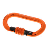 Maxbell Maxbell Rock Climbing Carabiner Screw Locking O-Shaped Buckle 8KN-25KN Orange