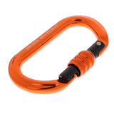 Maxbell Maxbell Rock Climbing Carabiner Screw Locking O-Shaped Buckle 8KN-25KN Orange