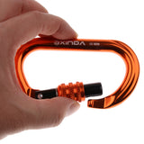 Maxbell Maxbell Rock Climbing Carabiner Screw Locking O-Shaped Buckle 8KN-25KN Orange