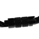 Maxbell Oval Climbing Carabiner 25KN Aluminum Auto Locking Carabiner black - Aladdin Shoppers