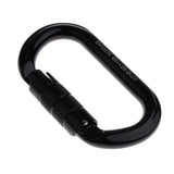 Maxbell Oval Climbing Carabiner 25KN Aluminum Auto Locking Carabiner black - Aladdin Shoppers