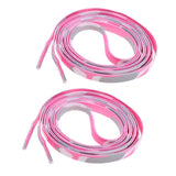 2 Pair Knitted Shoelace for Roller Skates Boots Hockey Skates Camo