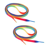 2 Pair Knitted Shoelace for Roller Skates Boots Hockey Skates Camo