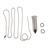 Maxbell Maxbell Titanium Alloy Waterproof Pill Box Holder for Camping Travel Hiking Silver