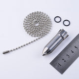 Maxbell Maxbell Titanium Alloy Waterproof Pill Box Holder for Camping Travel Hiking Silver