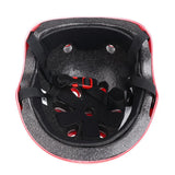 Maxbell 7 Pieces Kids Roller Skating Helmet Knee Elbow Wrist Pads Set M Black Red - Aladdin Shoppers