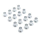 16 Pieces Iron Inline Roller Skate Wheel Bearing Spacers Accessory 6 x 8 mm