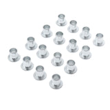 16 Pieces Iron Inline Roller Skate Wheel Bearing Spacers Accessory 6 x 8 mm