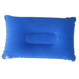 Maxbell 2xInflatable Pillow Travel Air Cushion Camping Car Beach Head Rest Support 38x24cm Blue