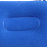 Maxbell 2xInflatable Pillow Travel Air Cushion Camping Car Beach Head Rest Support 38x24cm Blue