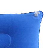 Maxbell 2xInflatable Pillow Travel Air Cushion Camping Car Beach Head Rest Support 38x24cm Blue