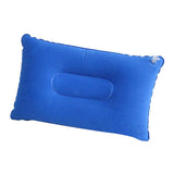 Maxbell 2xInflatable Pillow Travel Air Cushion Camping Car Beach Head Rest Support 38x24cm Blue