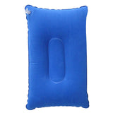 Maxbell 2xInflatable Pillow Travel Air Cushion Camping Car Beach Head Rest Support 38x24cm Blue