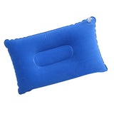 Maxbell 2xInflatable Pillow Travel Air Cushion Camping Car Beach Head Rest Support 38x24cm Blue