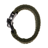 Maxbell Maxbell Survival Outdoor Buckle Rope Paracord Bracelet Shackle 20x3cm Army Green