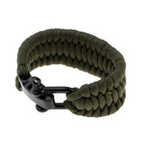 Maxbell Maxbell Survival Outdoor Buckle Rope Paracord Bracelet Shackle 20x3cm Army Green