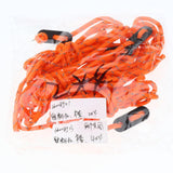 Maxbell 4x4pcs Camping Tent Guyline Reflective Nylon Rope & Adjusters 4pcsx2m Orange A