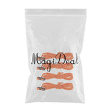 Maxbell 4x4pcs Camping Tent Guyline Reflective Nylon Rope & Adjusters 4pcsx2m Orange A