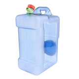 Maxbell 12L Outdoor Camping Car Water Carrier Canister Storage Container Clear Blue