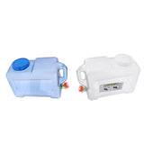 Maxbell 12L Outdoor Camping Car Water Carrier Canister Storage Container Clear Blue - Aladdin Shoppers