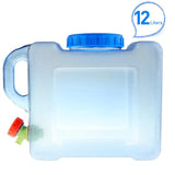 Maxbell 12L Outdoor Camping Car Water Carrier Canister Storage Container Clear Blue - Aladdin Shoppers