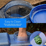 Maxbell 12L Outdoor Camping Car Water Carrier Canister Storage Container Clear Blue - Aladdin Shoppers