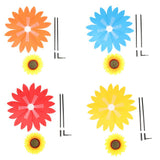 Maxbell Camping Sun Flower Windmill Spinner Garden Park Decoration Ornament Blue
