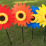 Maxbell Camping Sun Flower Windmill Spinner Garden Park Decoration Ornament Blue